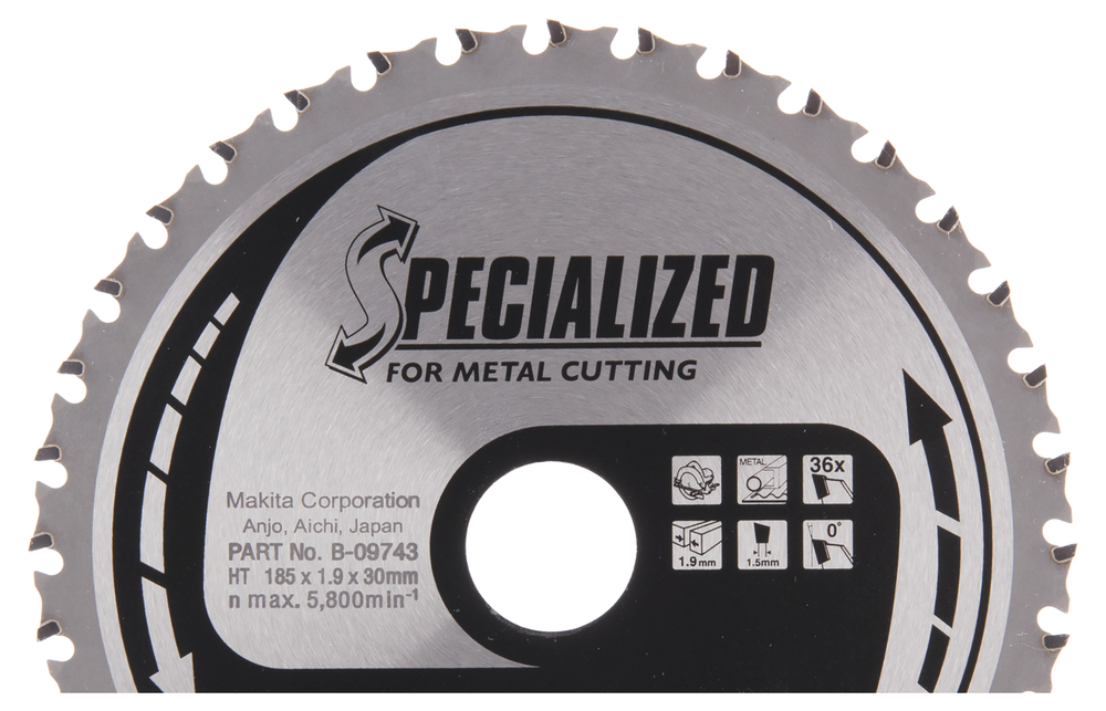 HM-Sägeblatt 185mm,30mm Bohrung,36 Zähne SPEEDYCUT