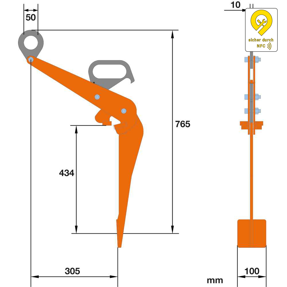Fassgreifer 600kg