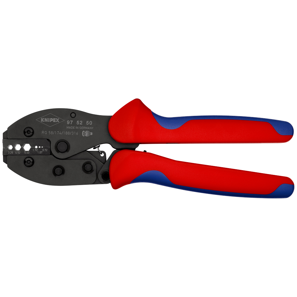 Ratschpreßzange für Koaxial-Kabel RG58 174,188,316,6 Crimpstellen