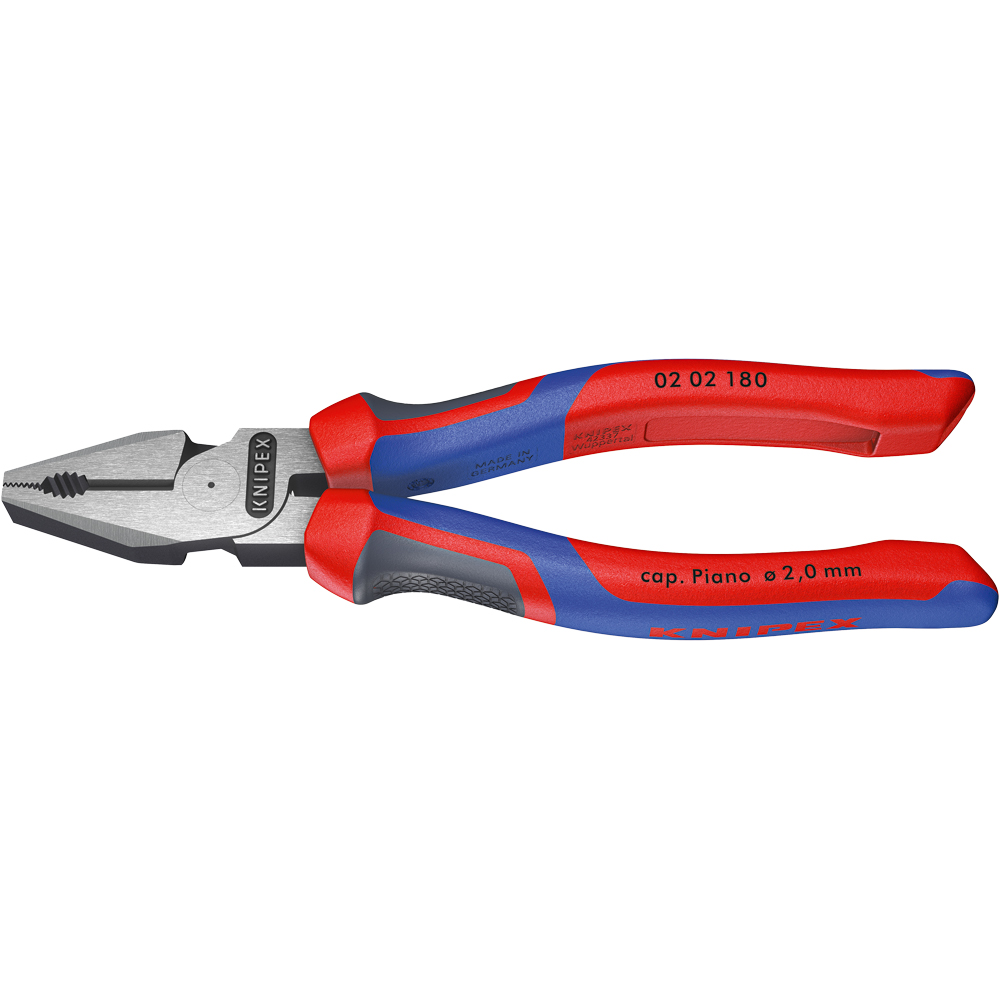 KNIPEX Kraft-Kombizange 180 mm MK, aram. schwarz, poliert