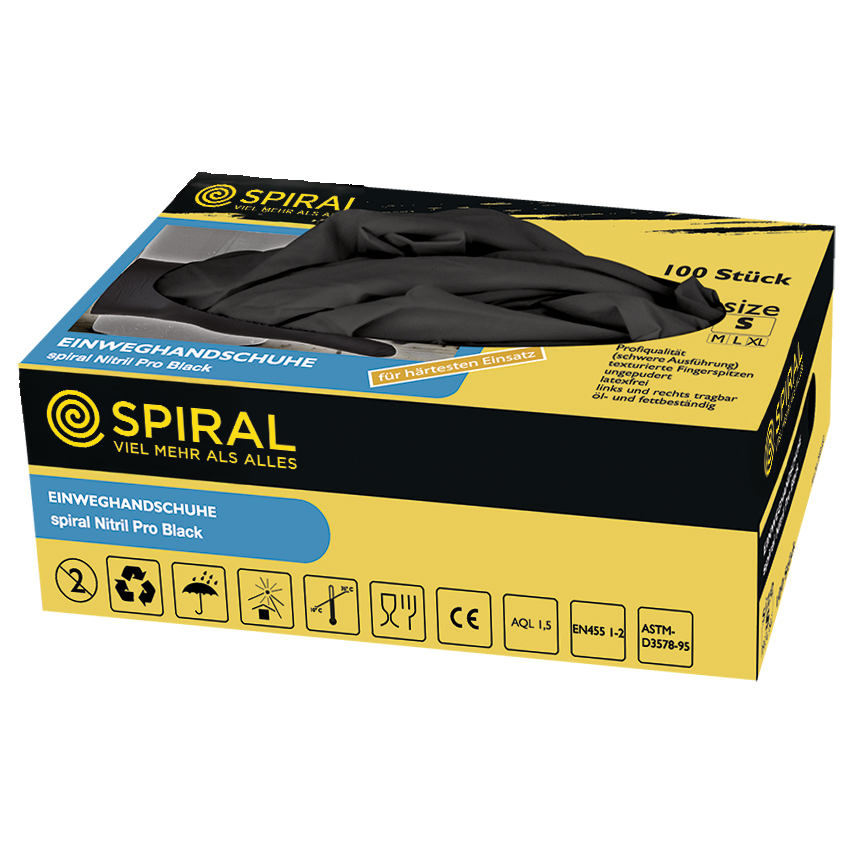 Einweghandschuh NITRIL PROBLACK 100er-Packung