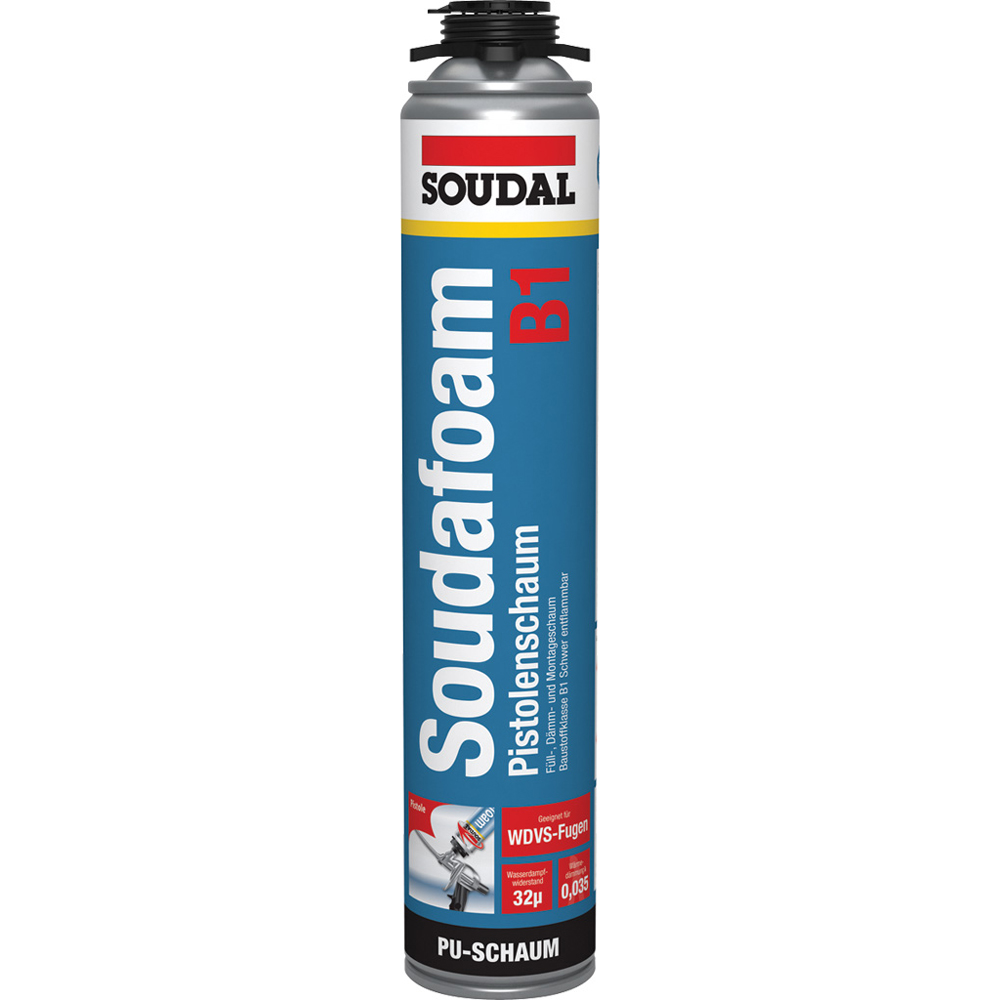 PU Profi-Pistolenschaum brandhemmend 750ml,blau,B1
