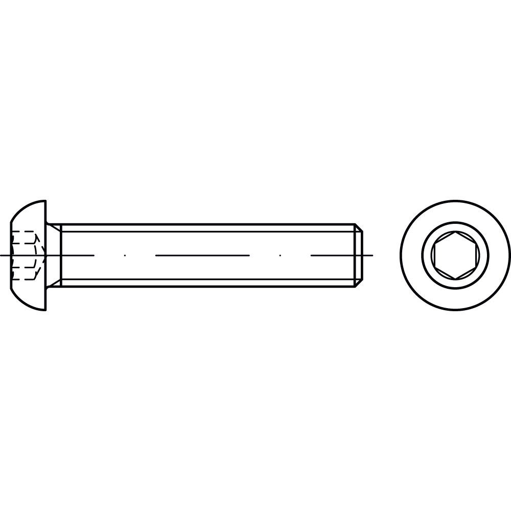 Linsenschraube ISO 7380-1 A4 TX OHNE FLANSCH ROST-UND SÄUEBESTÄNDIG