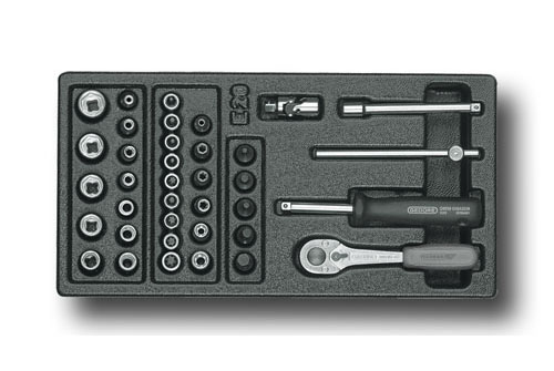 Steckschlüssel-Sortiment 1/4" in 1/3 ES-Modul, 1500 ES-20