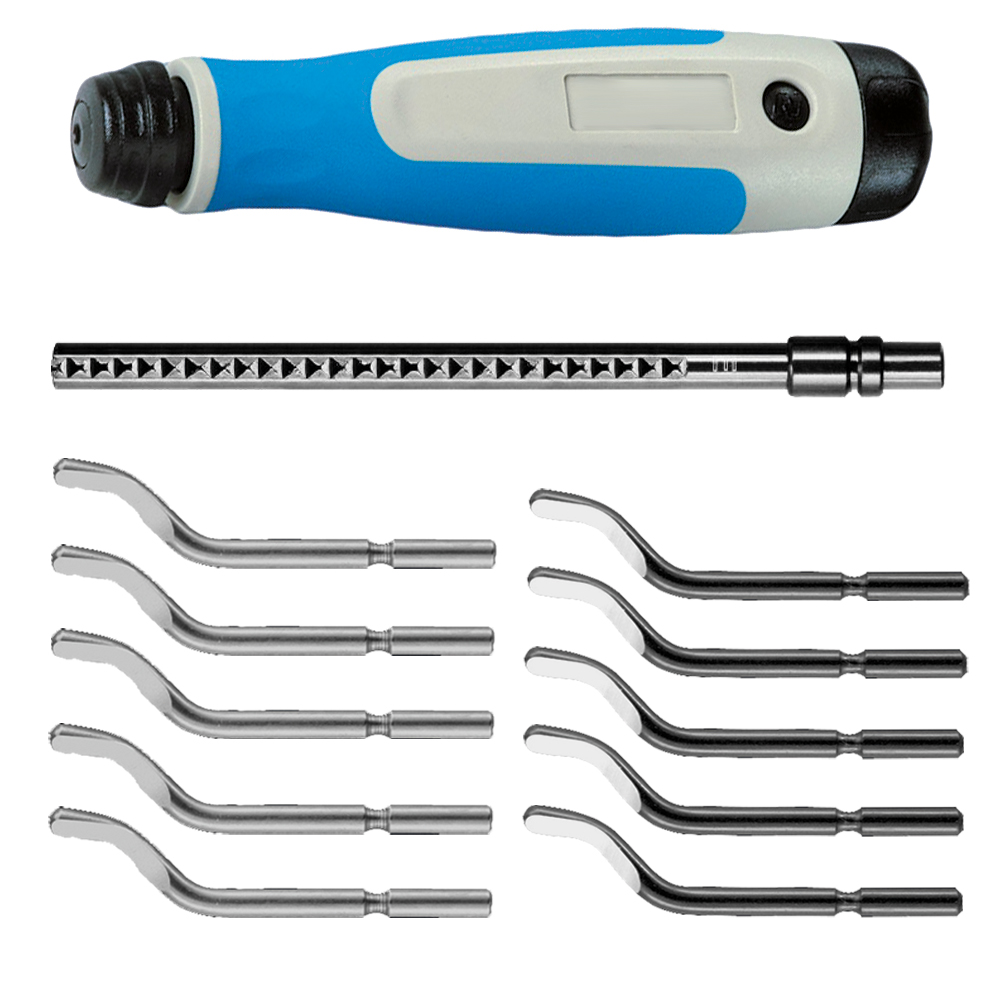 GRATNIX-Satz 3,2mm: 2x5Klingen Softgriff,T-Halter