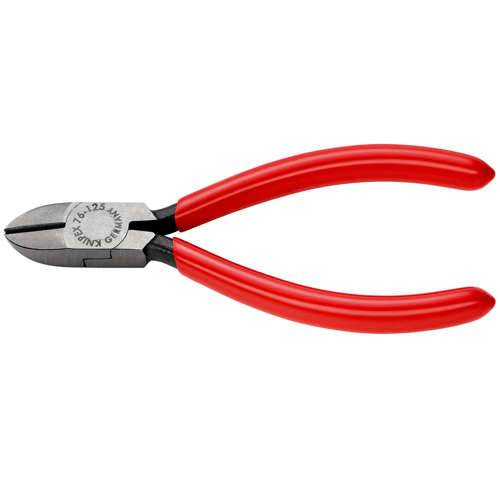 Seitenschneider 125 mm, poliert, PVC- Griff, für Elektromechaniker