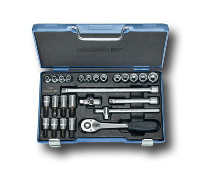 Steckschlüssel-Satz 3/8" 26-tlg 6-kant IN-IS-PH, 30 IMU-10
