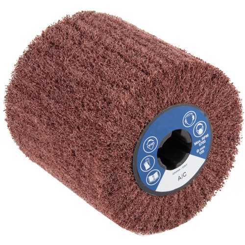 Vlieswalze 100x100x19,0mm zum Satinieren,mit Nut