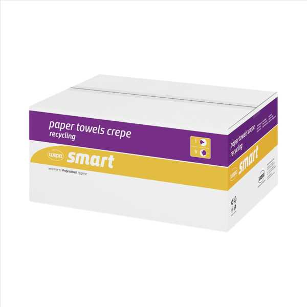 Falthandtuchpapier SMART V-Falz,2-lagig 23x24cm,natur,4000 Blatt (20x200 Blatt)
