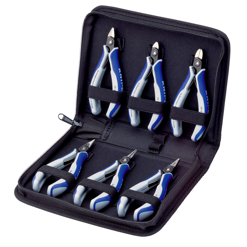 KNIPEX Praezisions-Elektronikzangen-Set für Arbeiten an elektronischen Bauteilen