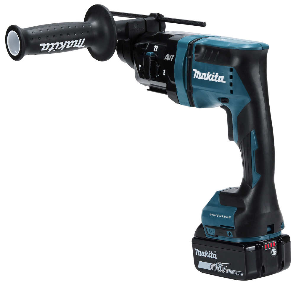 Akku-Bohrhammer MAKITA DHR182RTWJ,18V 1,7J 2xAkku 5Ah,Ladeg.,Koffer,Absauga.