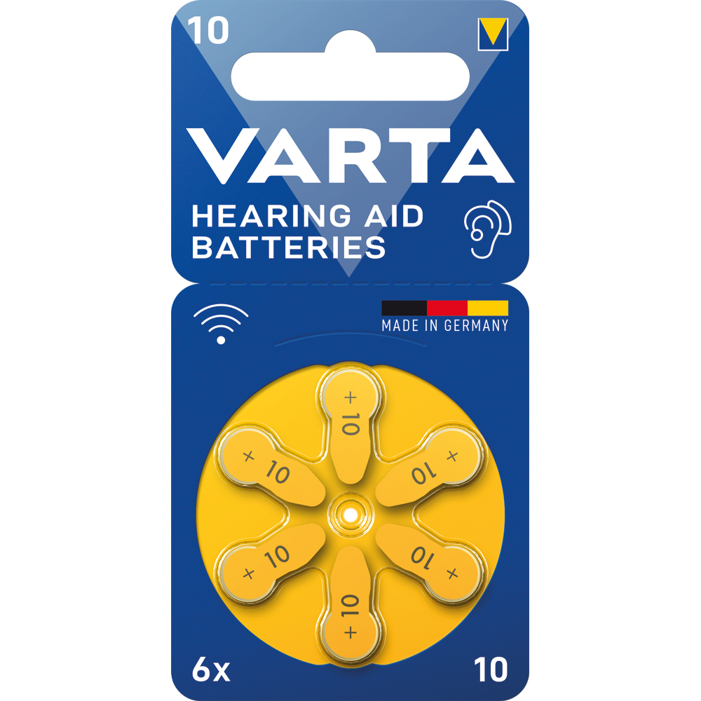 6 Stück Knopfzelle Zink-Luft-PR70/Typ 10 1.4V/75mAh