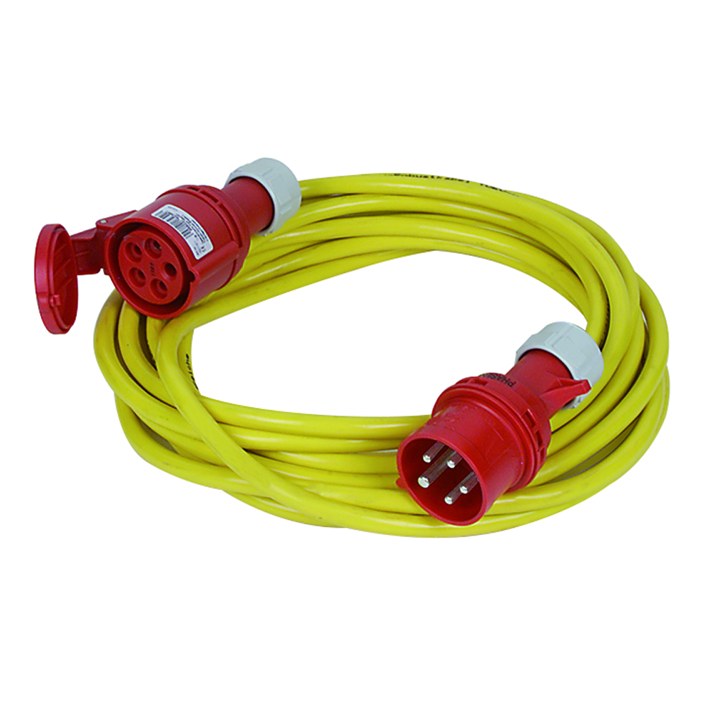 Verlängerungskabel 400V/32A,5x2,5mm² Baurobust K35,IP44,mit Phasenwender