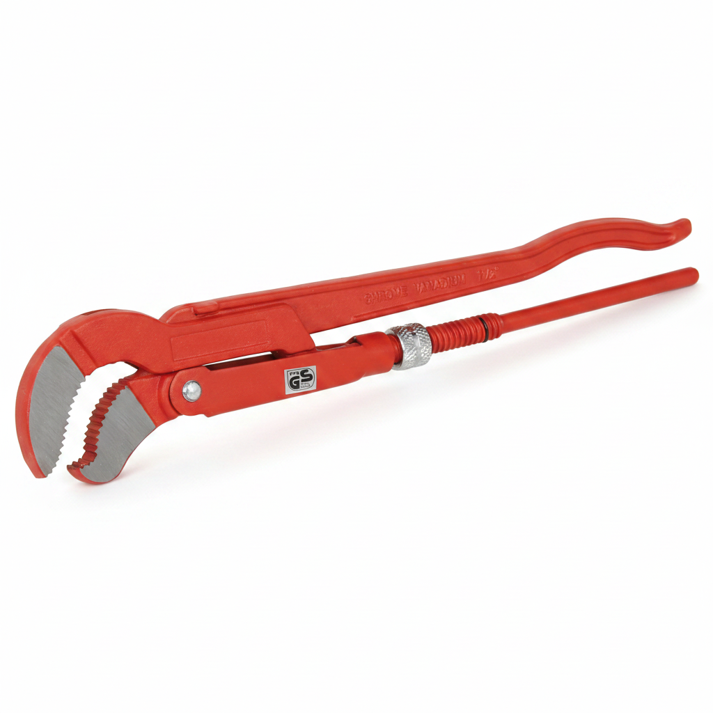 Eckrohrzange M.310/530mm/2" Chrom Vanadium,Dreipunktmaul,schlank