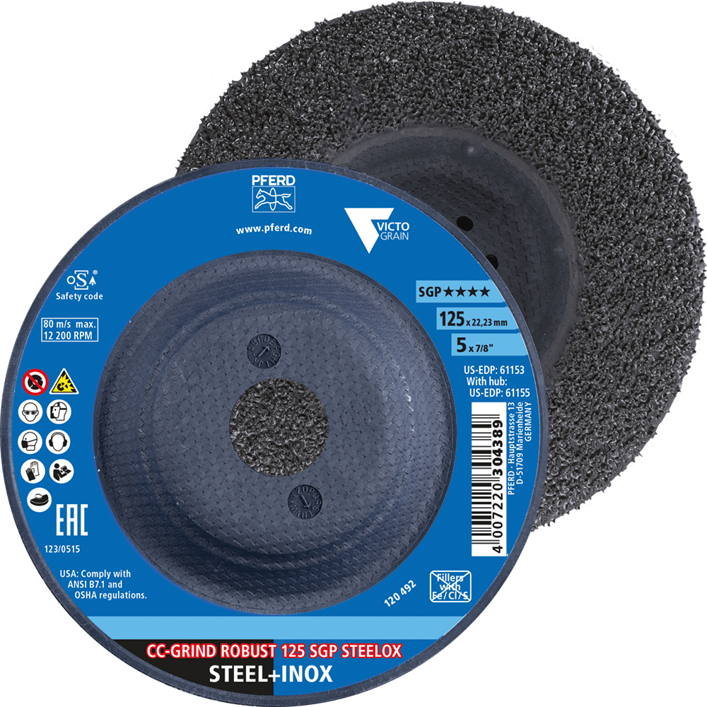 Schleifscheibe CC-GRIND ROBUST SGP STEELOX, Stahl/Edelstahl
