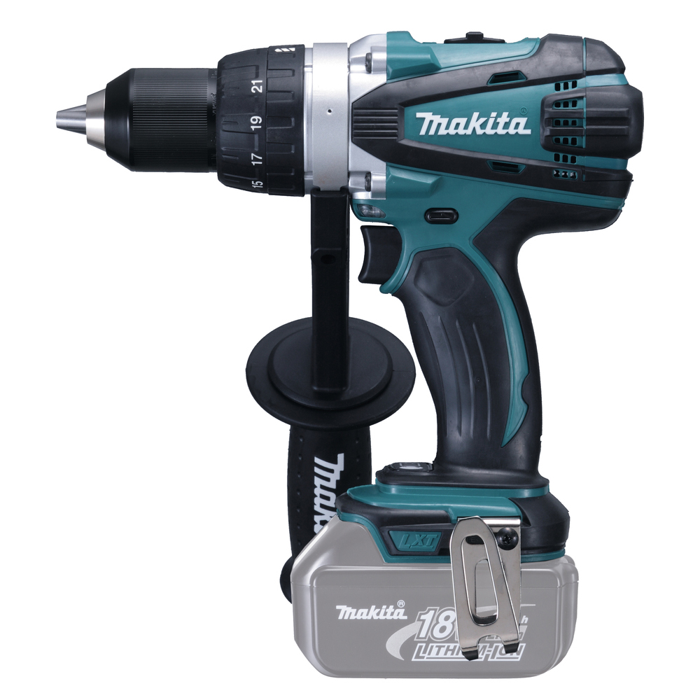 Akku-Bohrschrauber DDF458Z/2G/18V 13mm R+L,0-1800U/min,ohne Akku,Ladegerät