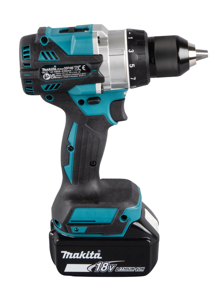 Akku-Bohrschrauber MAKITA DDF486RTJ 18V 2x5Ah Akku,13mm,0-2100U/min,Koffer,Lg