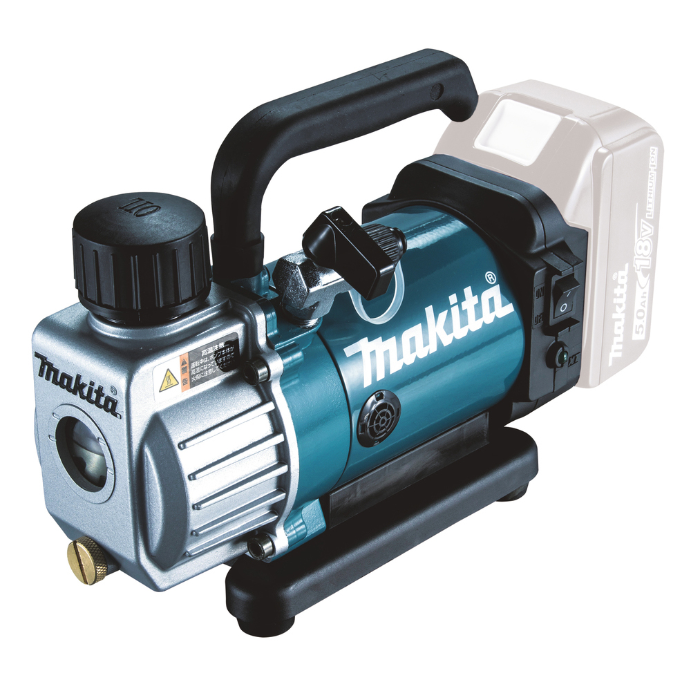 Akku-Vakuumpumpe DVP180Z,18V 3m³/h 0,2mbar,ohne Akku,Ladegerät,Koffer