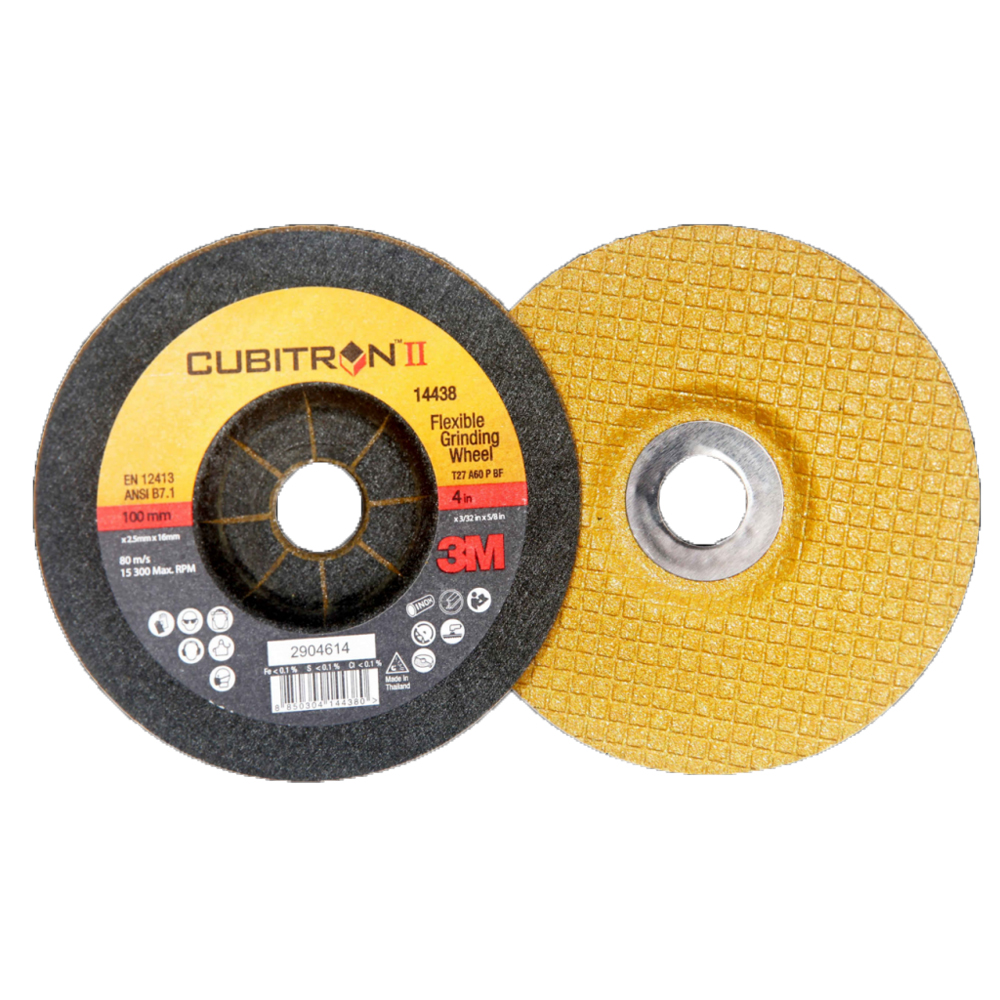 50 Stk. 3M Cubitron Disc 125x3mm/P 36 flex.Scheiben zum Schruppen f.alle Mat.