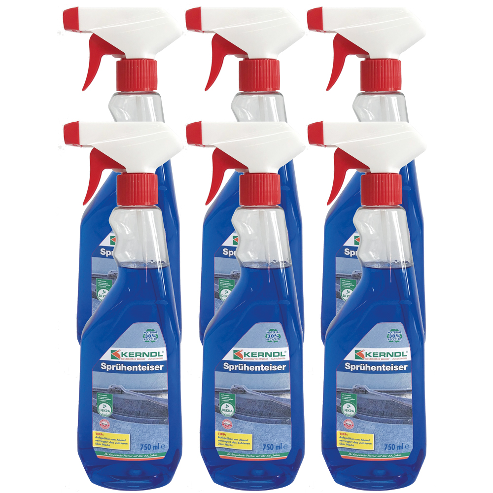 Sprühscheibenenteiser 6 x 750ml Flasche methanolfrei biologisch abbaubar