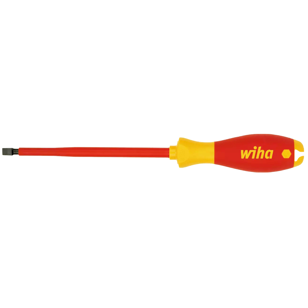 Schlitz-Schraubenzieher 1000V, 2K-Softfinish-Griff,EN 60900, Breite der Klinge: 2,5mm, Länge der Klinge: 75mm