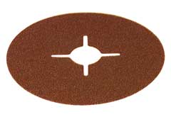 Korund-Fiberteller, hochelastische Kunstharzbindung, Außendurchmesser: 115mm, Körnung: 100