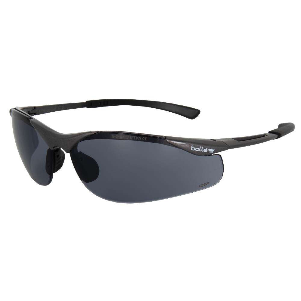 Bügelbrille CONTOUR , Scheibe: PC rauchglas 5-2,5 ASAF