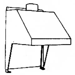 Feldschmiede-Rauchfang,für natürlichen Kaminzug,180mm Rohranschluss