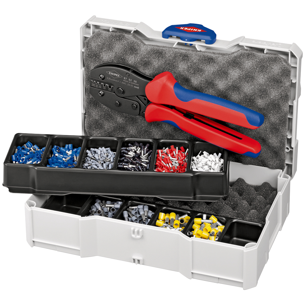Crimp-Sortiment inkl. Zange 97 52 38 für Aderendhülsen