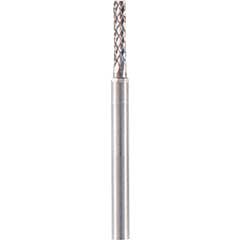 Kleinform-Fräser "A", Schaft 3mm,aus Vollhartmetall, Maße: 2x7mm, Zahnung herstellerspezifisch: 6