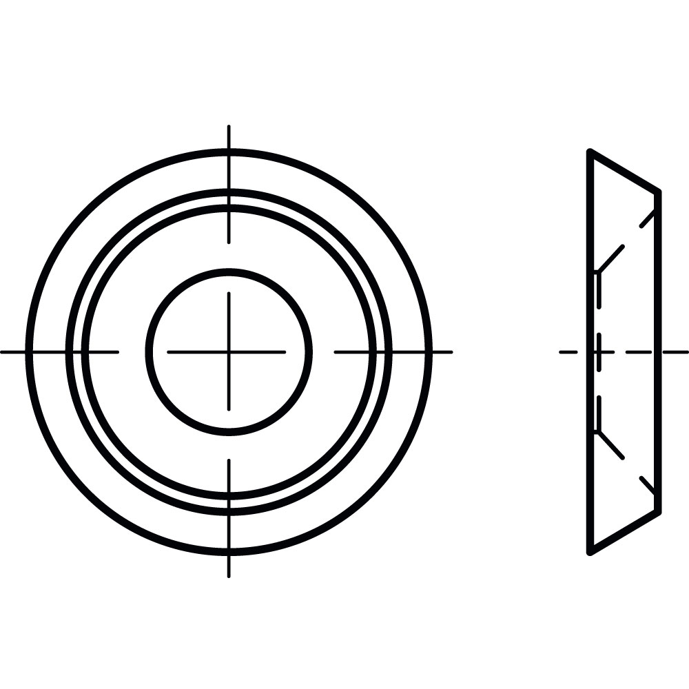 Faconscheiben MS NI, MESSING VERNICKELT, Innendurchmesser: 7,0mm