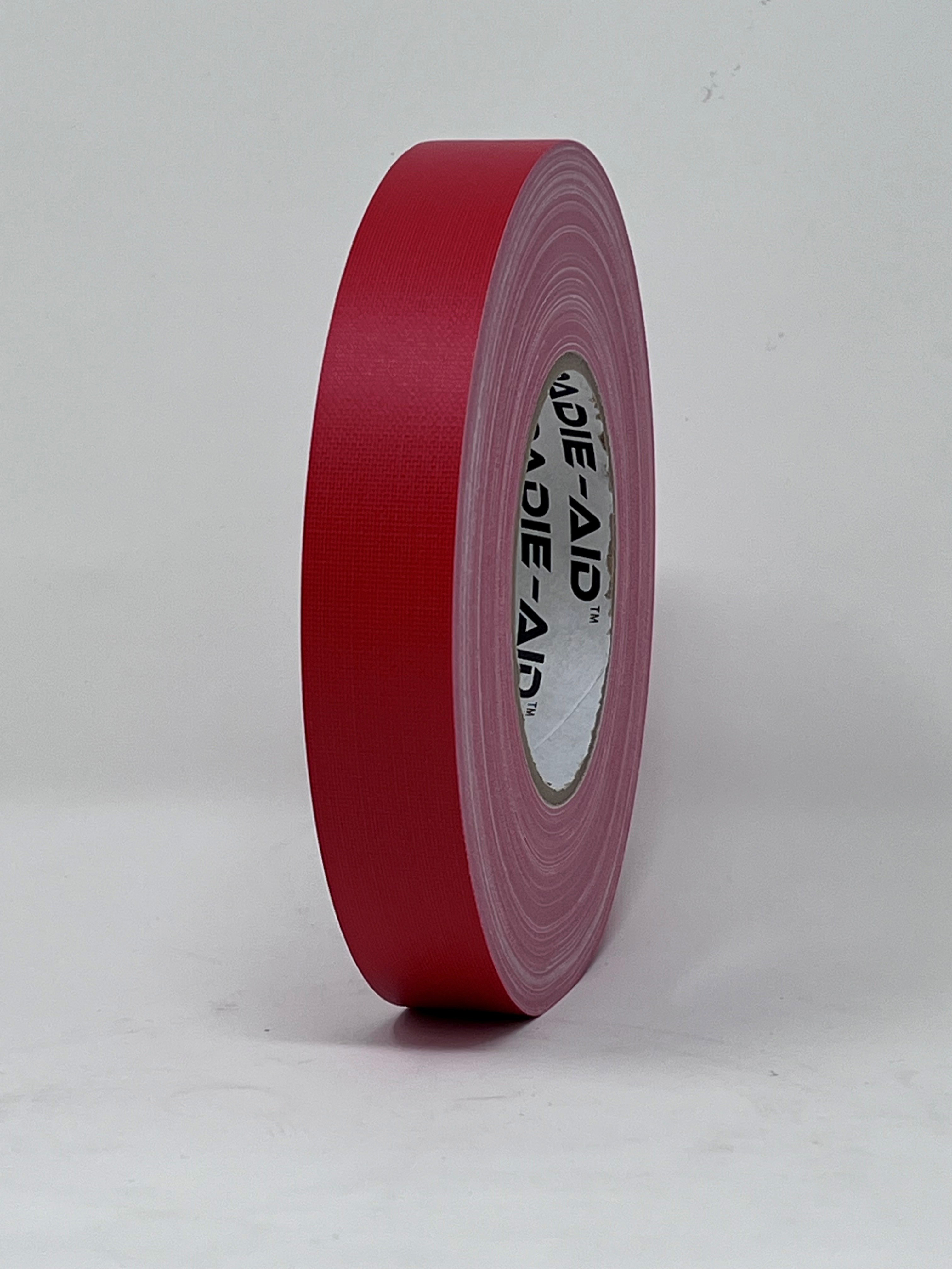 Gewebeklebeband 25mm x 50 m, matt und beschriftbar, Farbe: rot