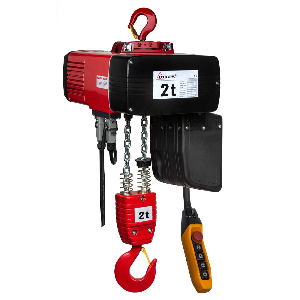 Elektrokettenzug DELTA 2000kg, 400V, 2 Geschwindigkeiten, Hubhöhe: 3m
