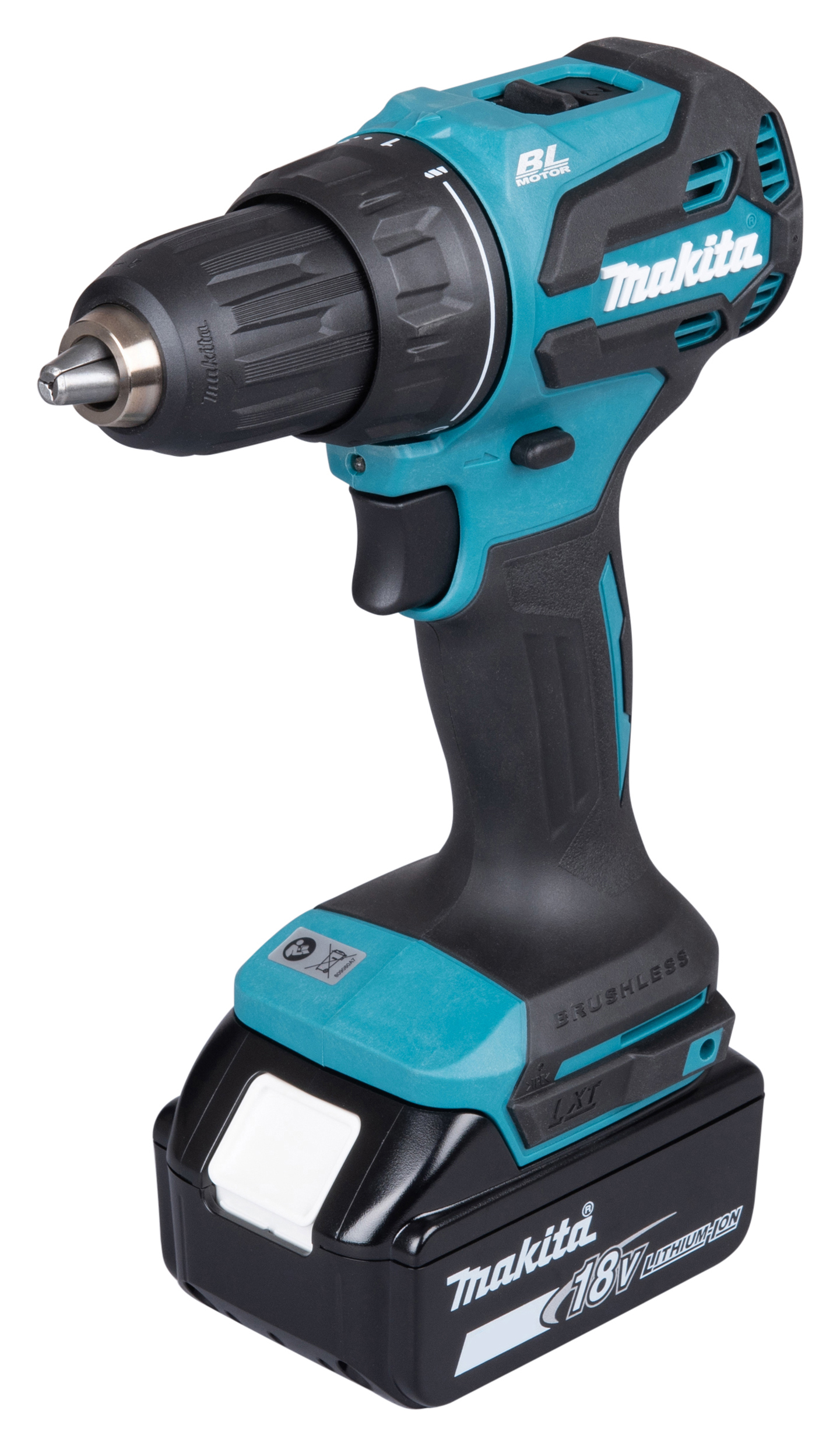 Akku-Bohrschrauber MAKITA DDF490RTJ 18V inkl. 2x5Ah Akkus, Ladegerät und Makpac