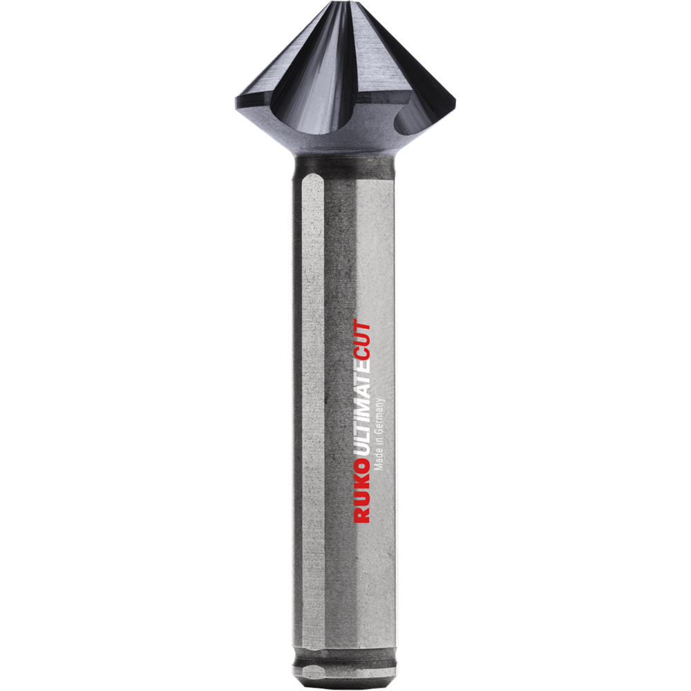 Kegelsenker 4S HSS-Co5 RunaTec Z4 DIN335 90°/Dreikant-Schaft/Stahl bis 1300N/mm²