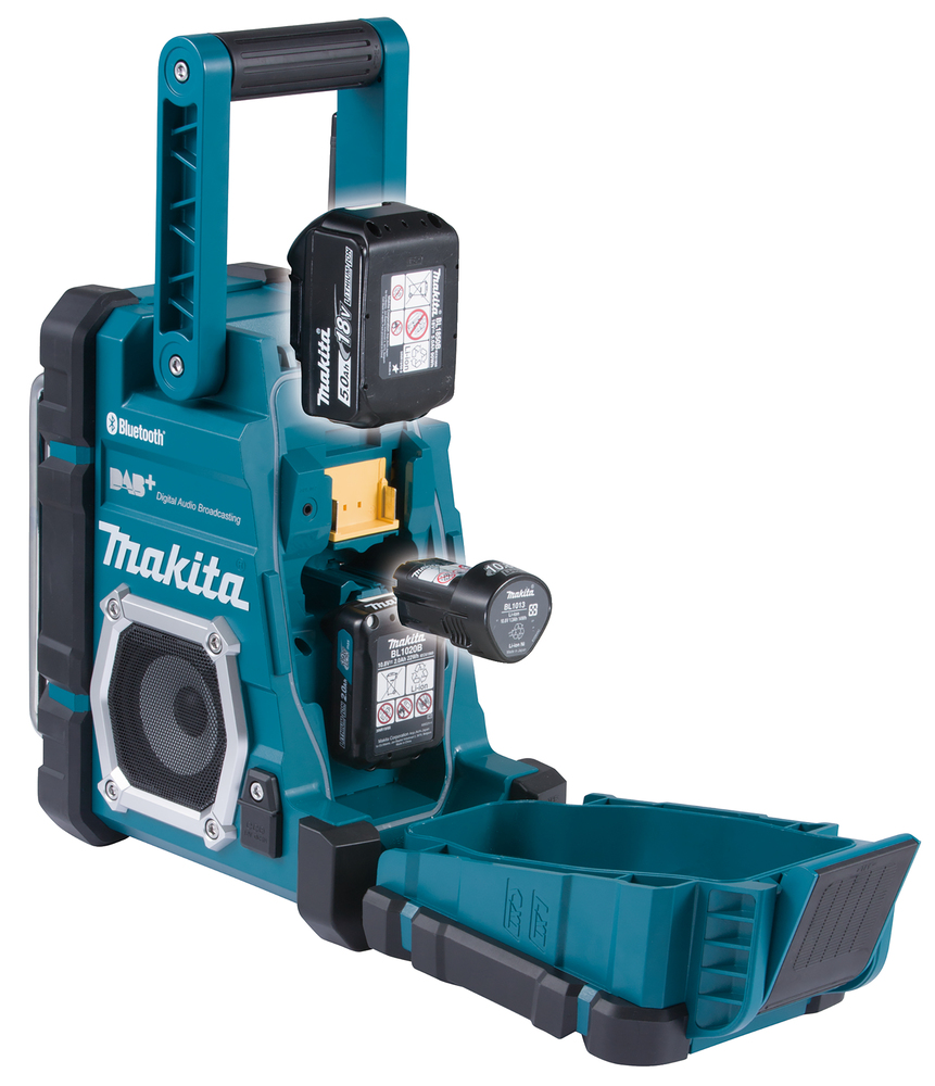 Akku-Radio DMR112 7,2-18V DAB/DAB+ ohne Akku,Antenne,IP64,Netzgerät