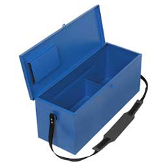 Werkzeug-Koffer INSTALLATEUR Gr.2 600x200x230,Umhänge-Leder-Tragriemen