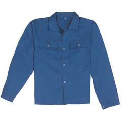 Arbeitsbluse navy-blau Gr.48 65%PE/35%BW,245g/m²