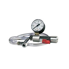 Anschlussadapter mit Manometer und Absperrung zu Gefäßfüller-Spray