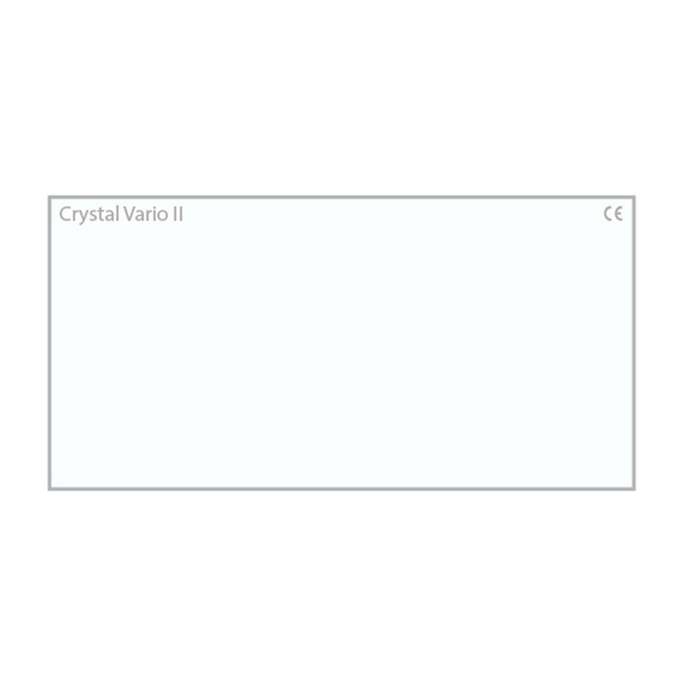 Vorsatzscheibe außen 125x105mm, 10 Stk., für Art.Nr.3062-016 CRYSTAL-VARIO II, Glasgröße: 107 x 69