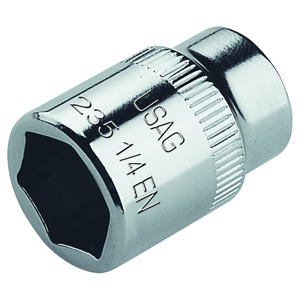 6-Kant-Stecknuss ZOLL U235, Vanadium-USAG-Extra, Antrieb: 1/4" Vierkant, Schlüsselweite in Zoll: 5/16"
