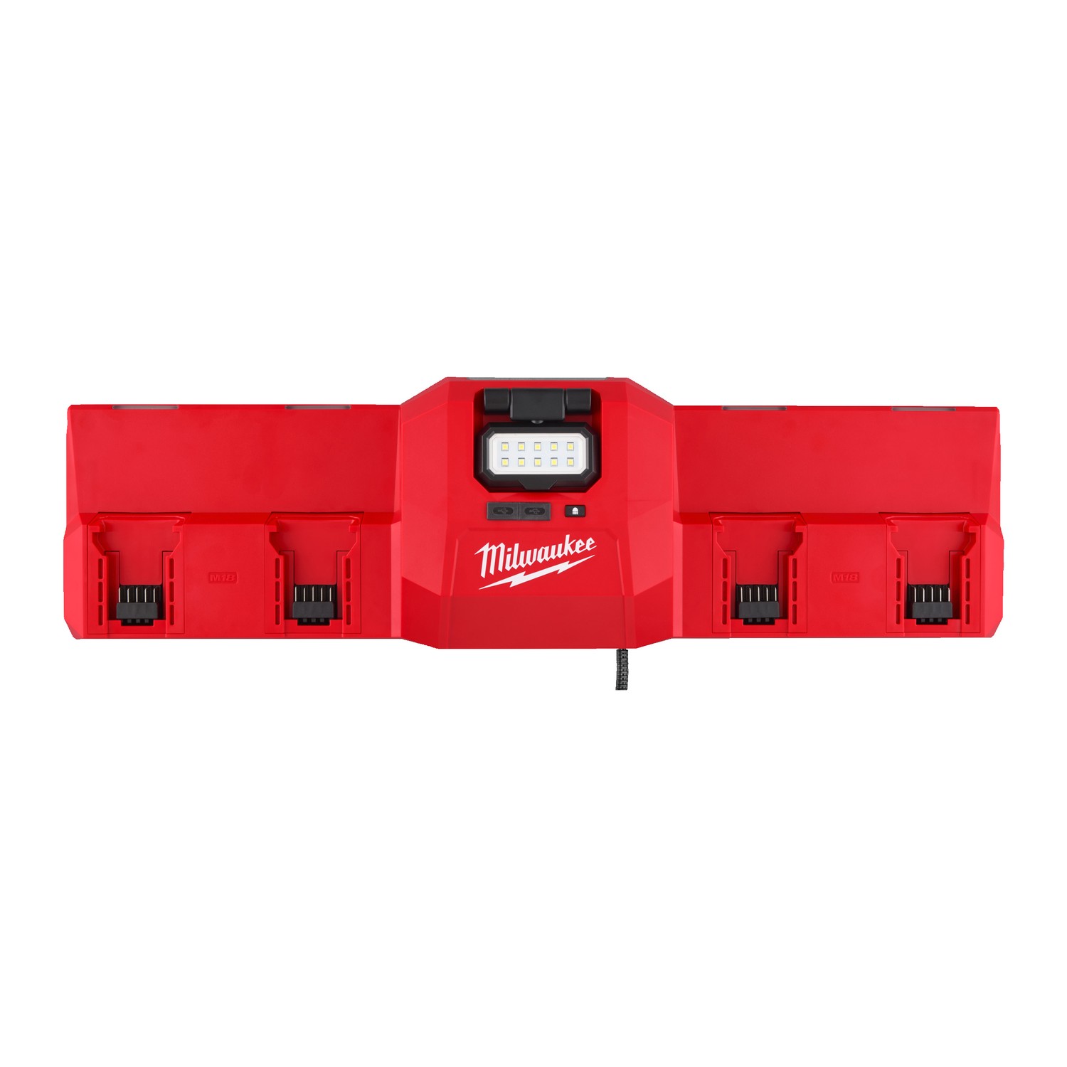 Mehrfach-Ladegerät MILWAUKEE M12-18 mit magnetischen Aufhängepunkten GBC4