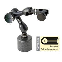 Mini-Messstativ mit Dauermagnet Ausladung: 87mm
