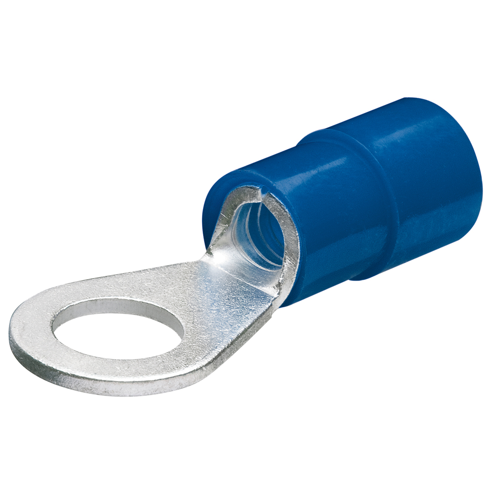 Kabelschuh/Ringform isoliert blau (100x)