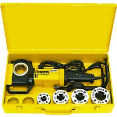 Rems-Amigo Set R 1/2-1 1/4" Elektro-Schneidkluppe,Stahlblechkasten