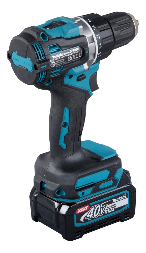 Akku-Bohrschrauber MAKITA DF002GA201 40V 2x2Ah Akku,Koffer und Ladegerät