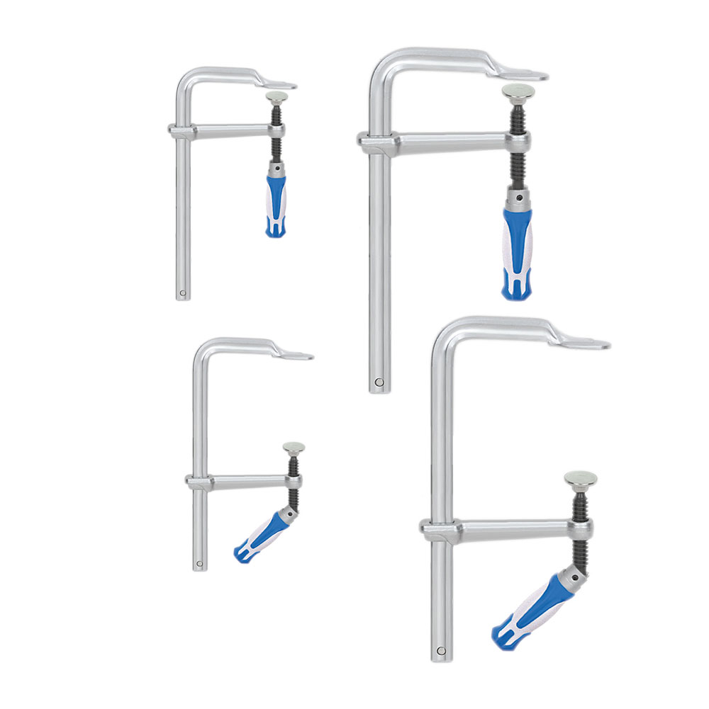 Ganzstahl-Zwingen-Set"Vario-Griff"4-tlg. Satz-Inhalt: 2x 160x80mm, 2x 300x140mm