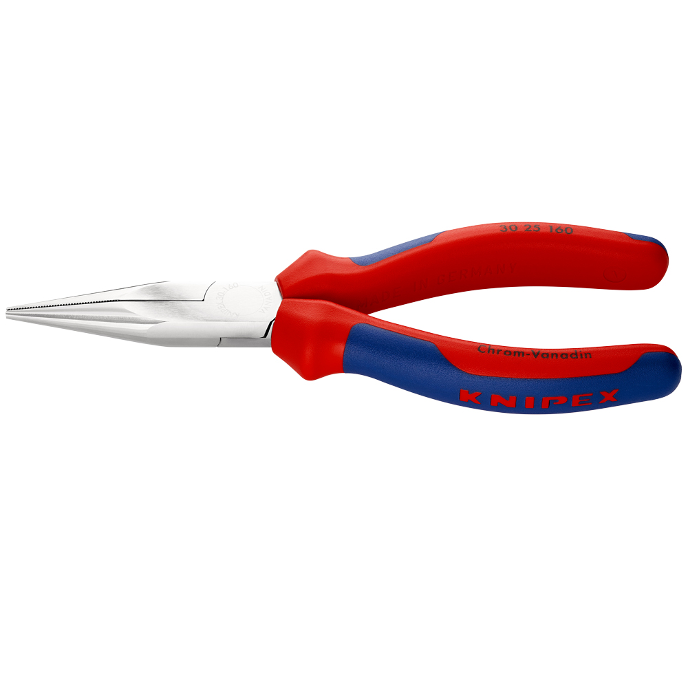 Langbeckz 160mm,flachrunde Back,MK-Hülle verchromt, KNIPEX