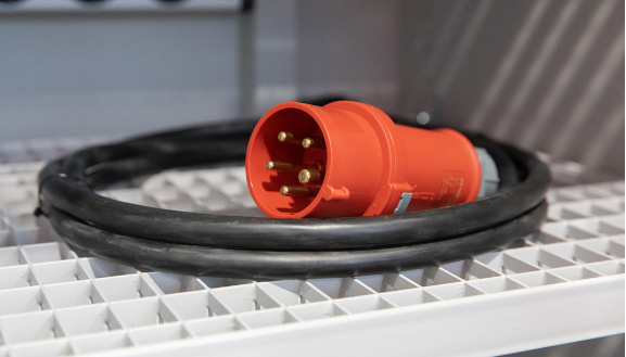Elektrokomponente Netzanschlusskabel 400V, 3-phasig, Kabellänge 3 Meter