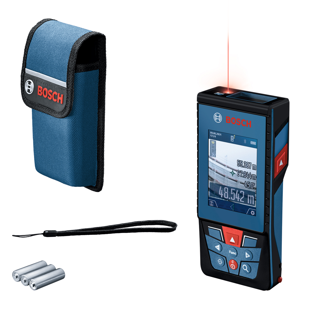 Laser-Entfernungsm. BOSCH GLM 100-25 C mit Tasche und 3X1,5V LR6 Batterie